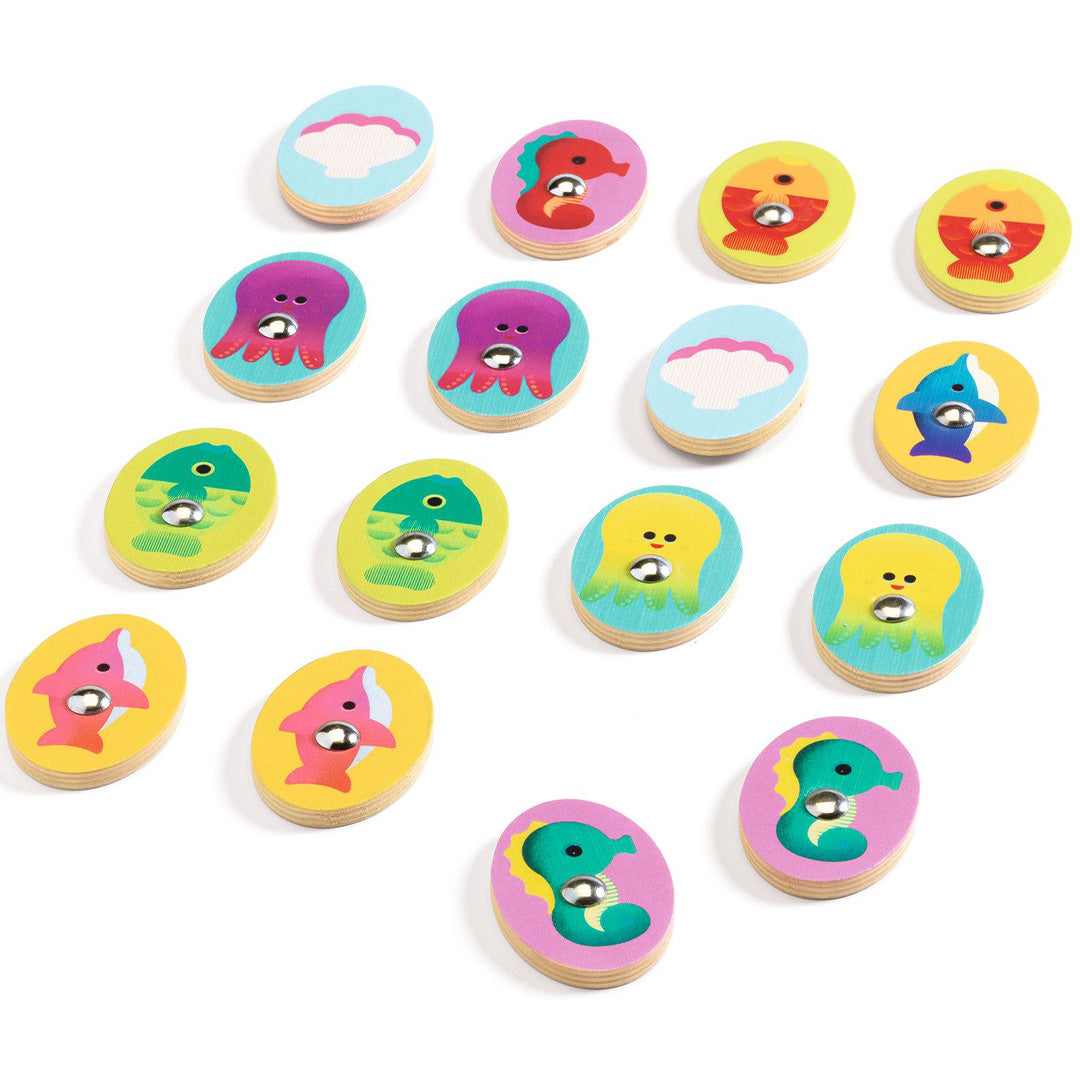 djeco 4-in-1 spelletjesdoos ludo sea