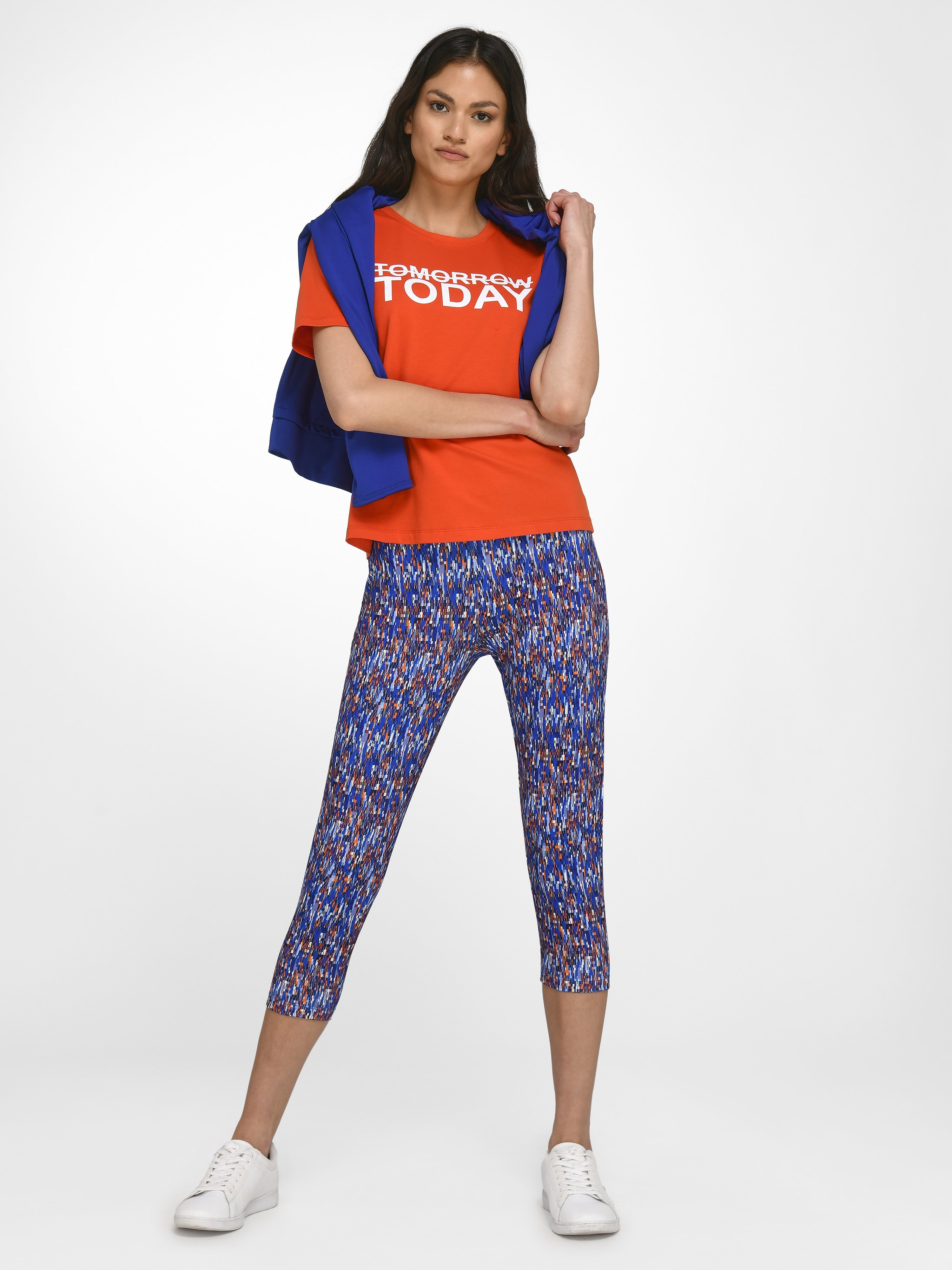 Rundhals-Shirt mit 1/2-Arm