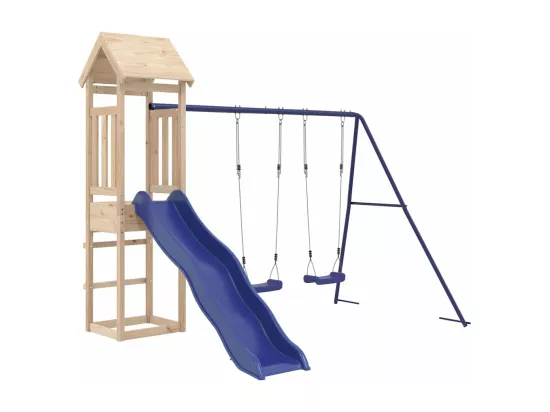 Aire de jeux d'extérieur bois de pin massif