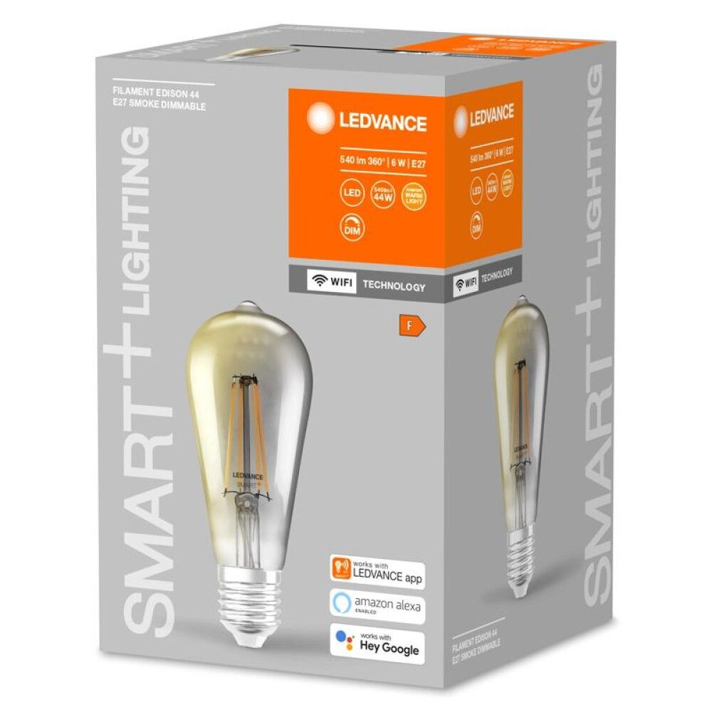 LYSPÆRE LEDVANCE SMART+ WIFI EDISON SMOKE E27 6W