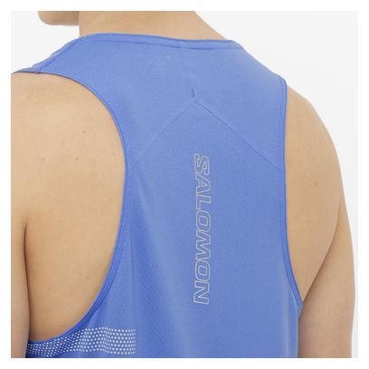 Débardeur Salomon Sense Aero Graphic Bleu/Blanc Homme