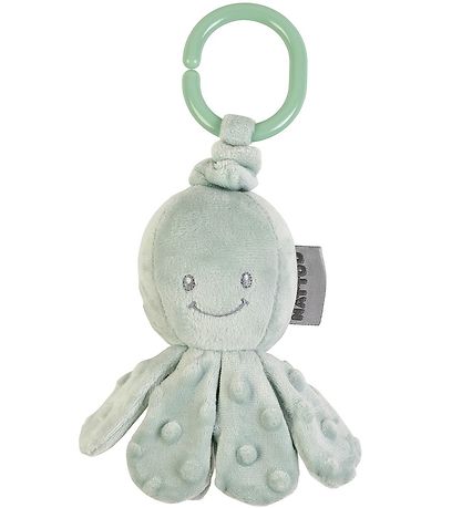Nattou Aktivitätsspielzeug - Krake - 14x9 cm - Sage Green