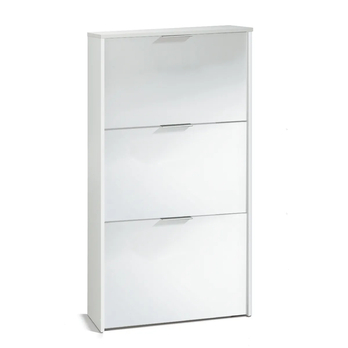 ALTER Meuble à chaussures trois portes - Blanc brillant