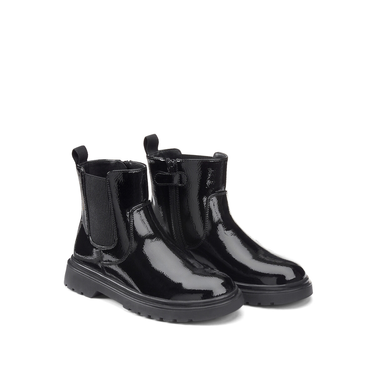 COLEÇÃO LA REDOUTE<br>Botas de cano curto Palm com zíper e elástico