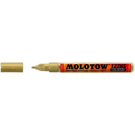 Molotow Permanentmarker ONE4ALL 127 HS, nachfüllbar, 2 mm, metallic gold