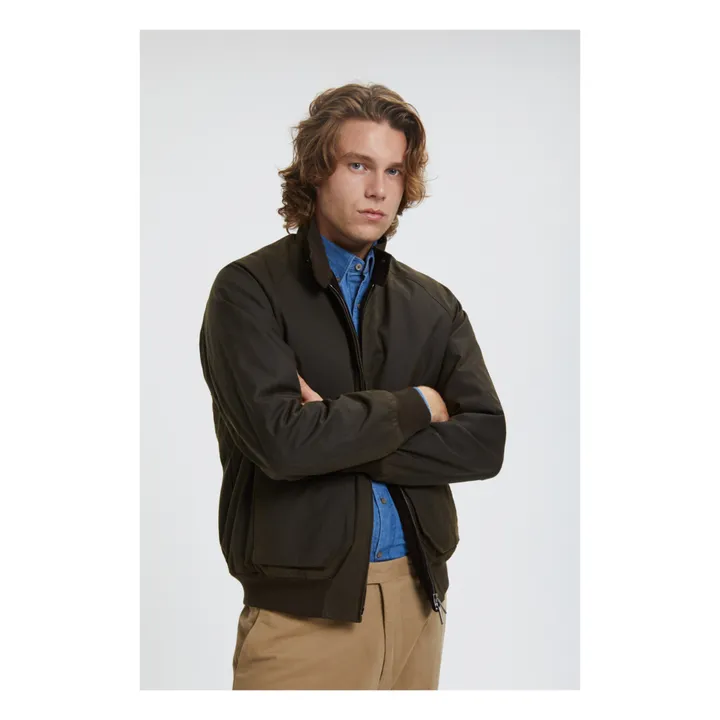 Baracuta Veste G9 Waxed | Kaki foncé