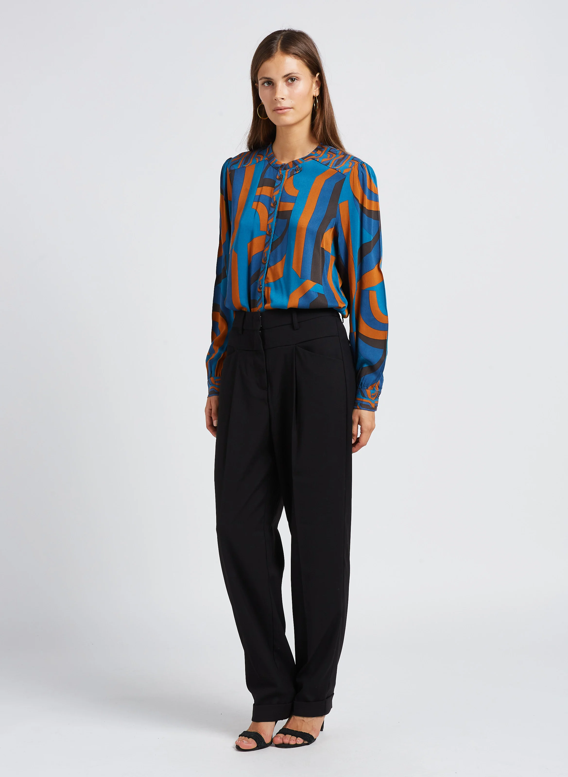 SARINA - Pantalon large| Noir