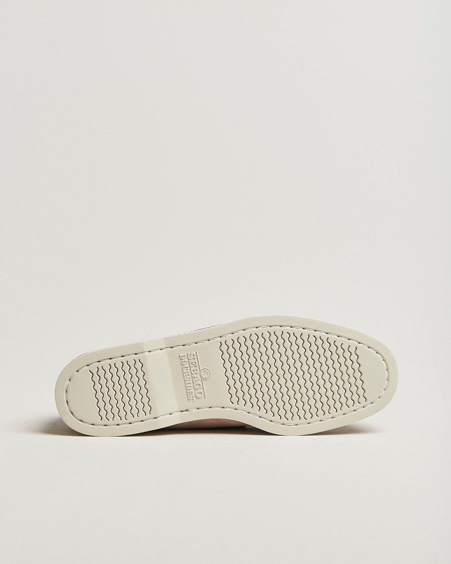 Sebago Docksides Portland Nubuck Boat Shoe Beige Camel