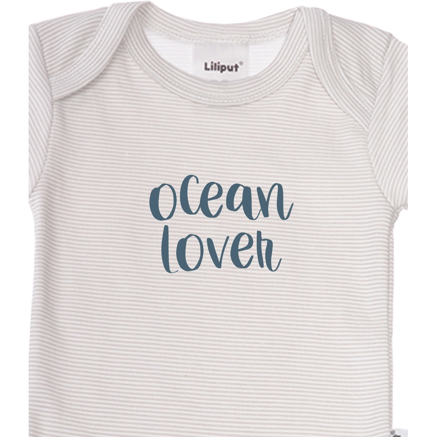 Liliput Baby-Body Ocean Lover blau gestreift grau gestreift