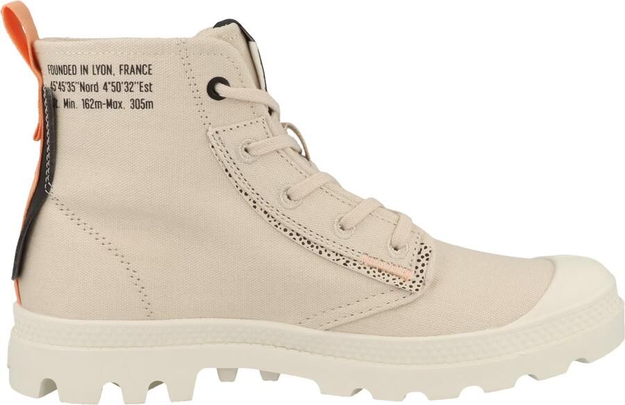 Palladium PAMPA UNDERLAYER Volwassenen Half-hoge schoenen Wit beige