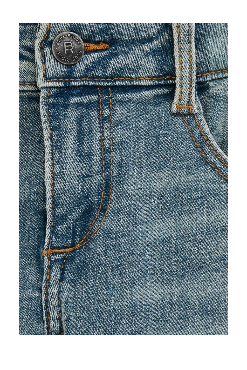 WE Fashion Blue Ridge waist slim fit jeans light blue denim