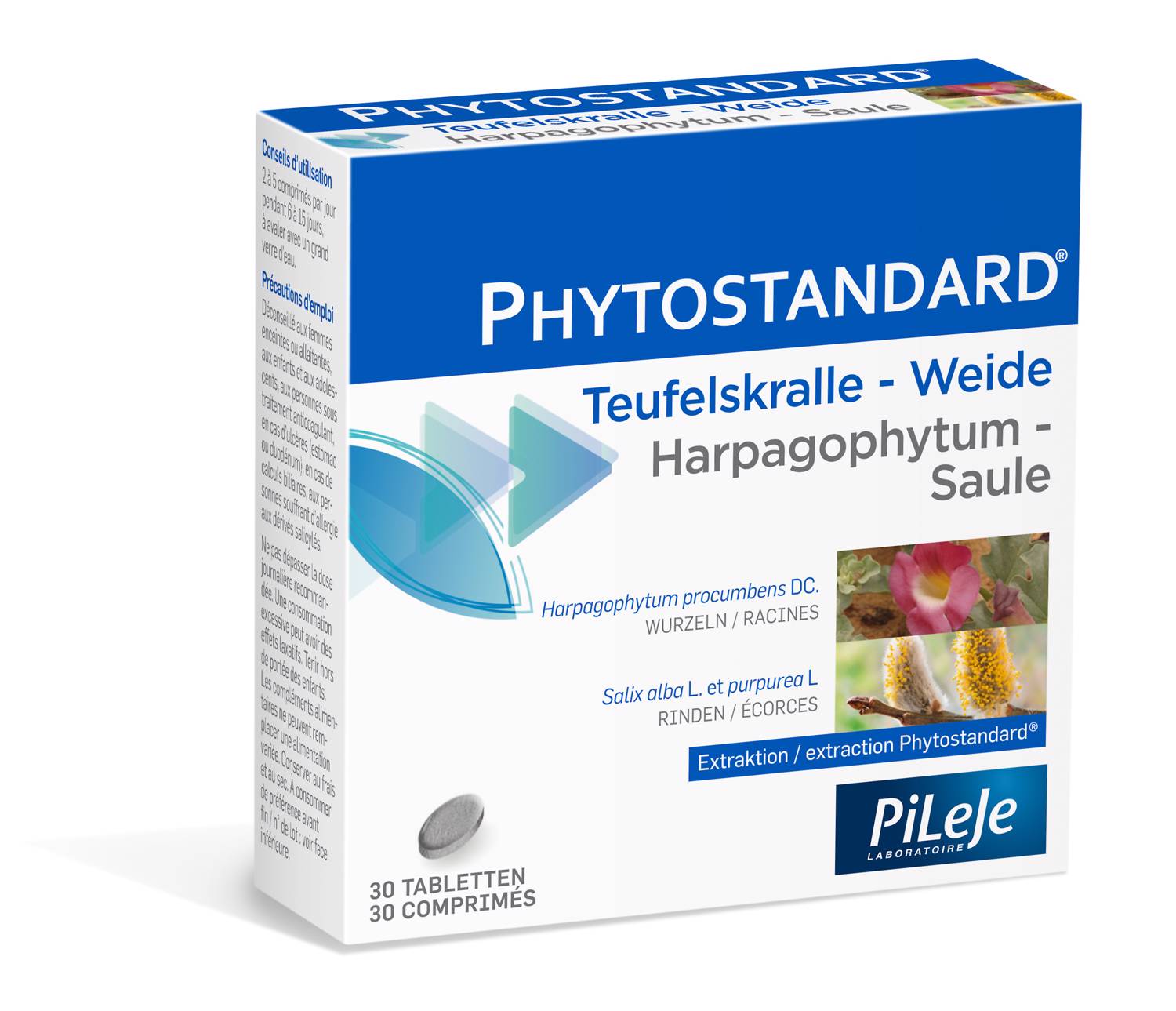 PHYTOSTANDARD Teufelskralle-Weide Tabl Blist 30 Stk