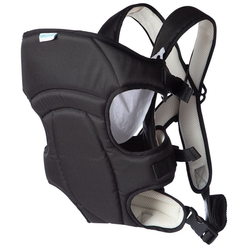 Porte-bébé 2 positions - Noir/Beige - Ecru