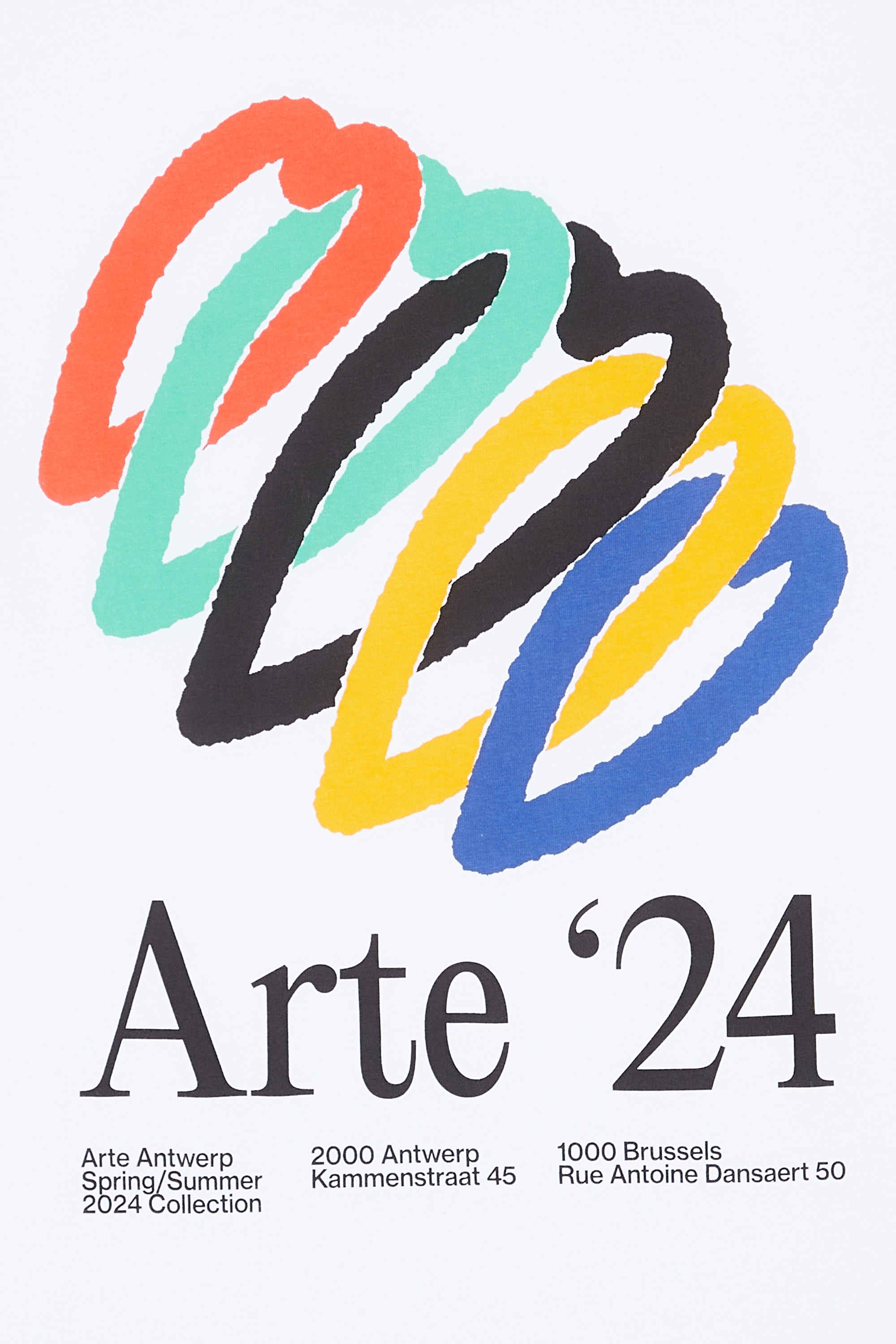 ARTE ANTWERP T-shirt Teo Back Hearts Blanc