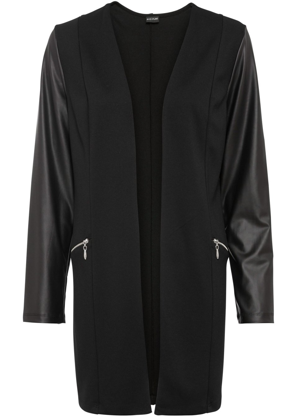 Veste à manches contrastantes