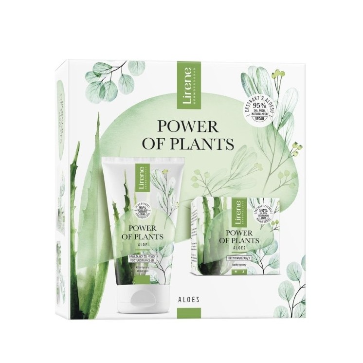 Lirene Power of Plants Aloe Set: Gesichtscreme 50 ml + Handcreme 75 ml
