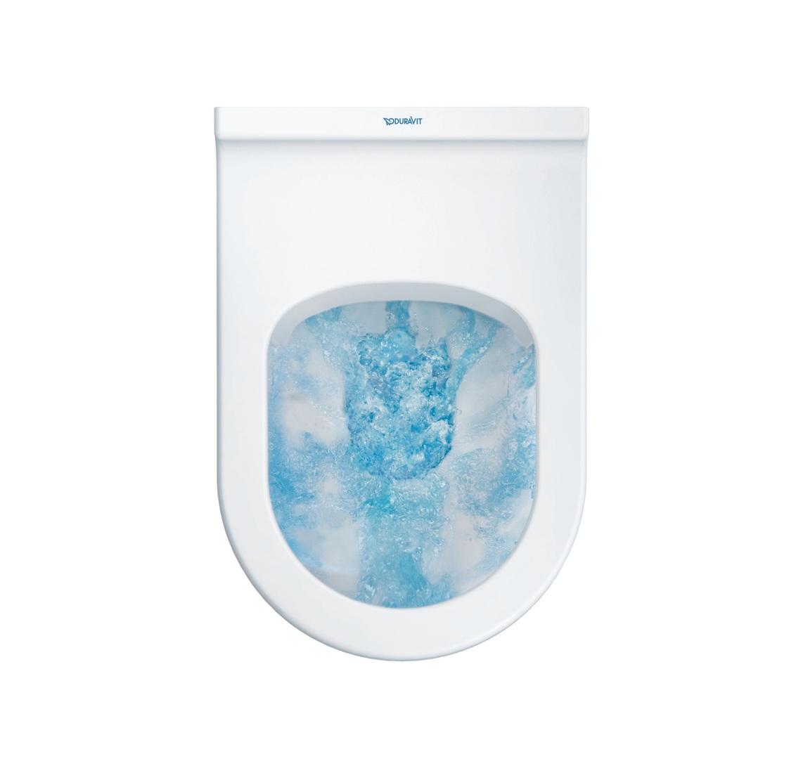 Duravit Starck 3 randloos toilet met softclose zitting en verborgen bevestiging wit glans