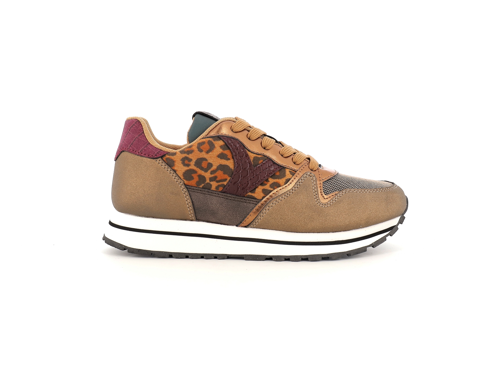 Victoria-1141138 Matières combinées Multi-Marron