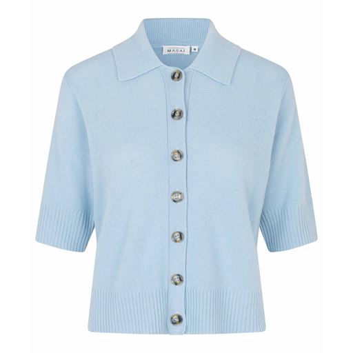 Masai Liva Strikbluse, Blue Fog, S