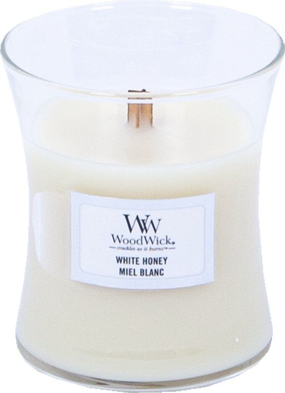 WoodWick - Mini Hourglass - Geurkaars - White Honey - 85 g