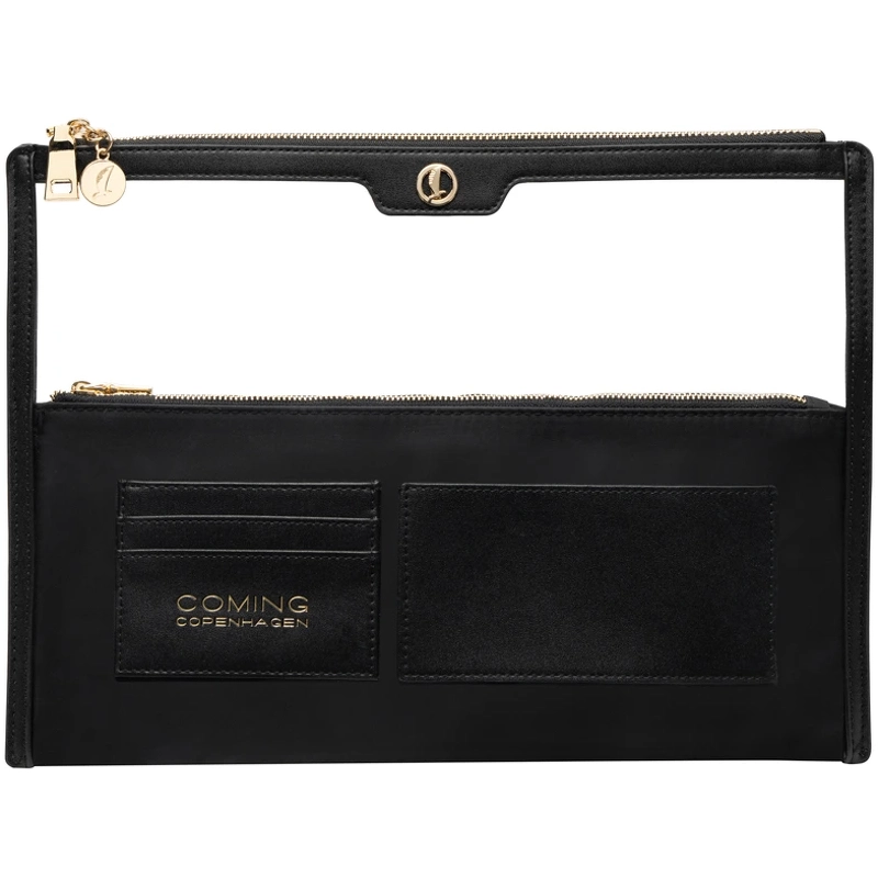 Coming Copenhagen Lucy Clear Organizer Pouch - Onyx Black/Transparent