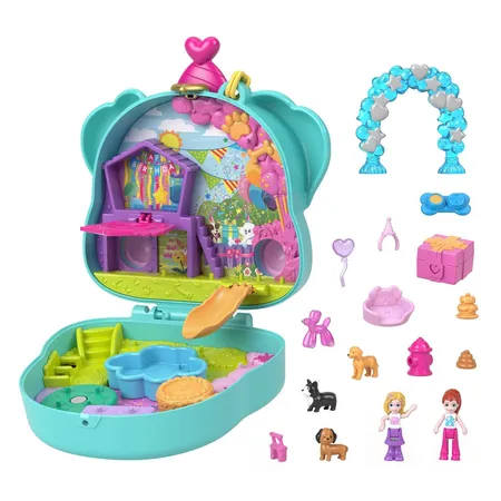 Mattel Polly Pocket Hunde-Party Schatulle