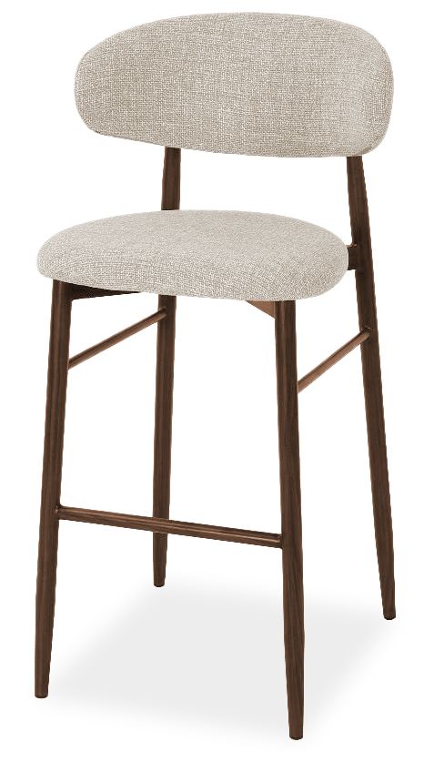 Barkruk Beige Walnut Kumo B52 x D56 x H95 cm