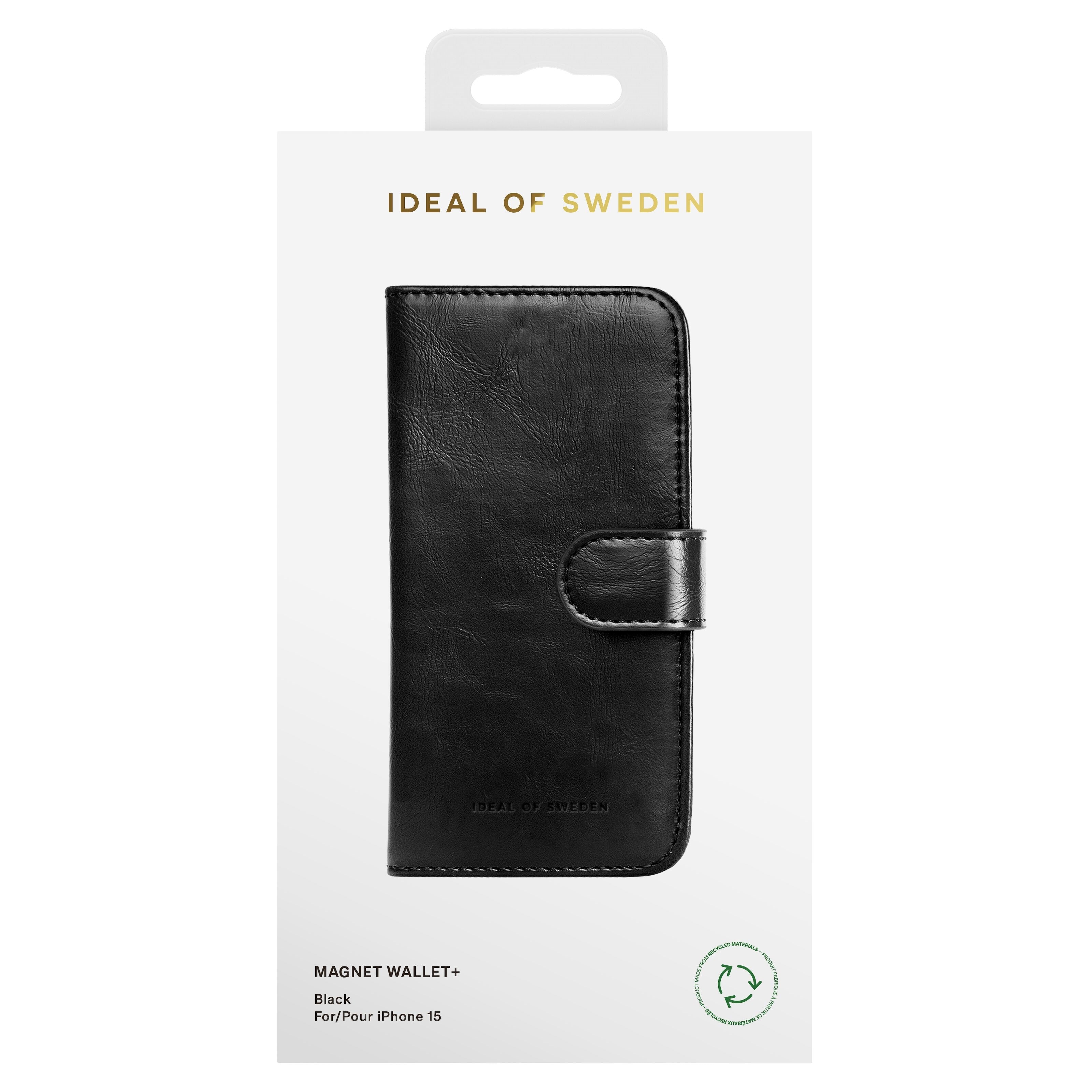 IDEAL OF SWEDEN Magnet Wallet+ for iPhone 15 Svart