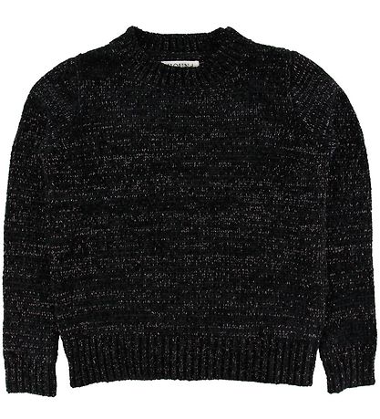 Hound Bluse - Velour-Strik - Blåck