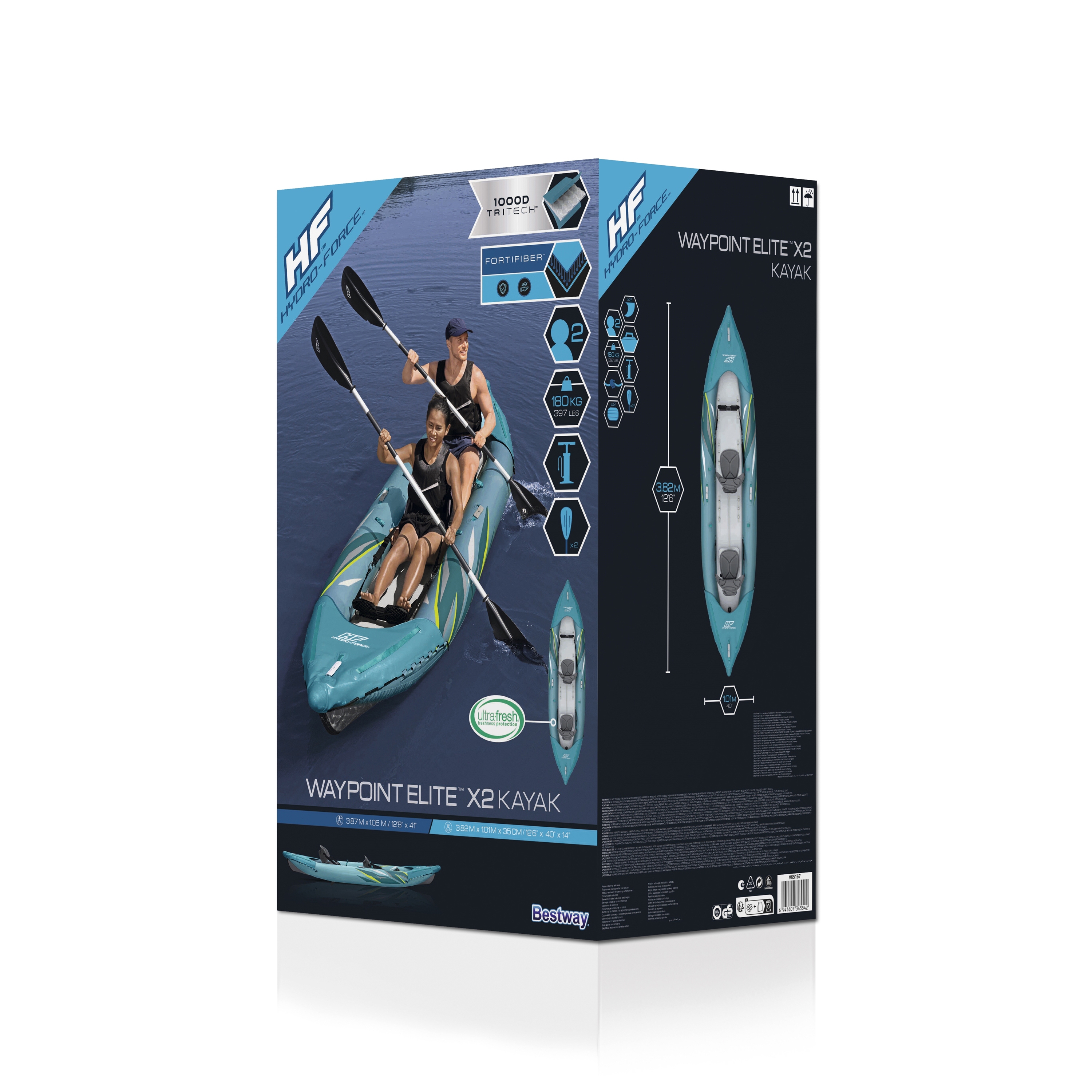 Bestway Doppel-Kajak WAYPOINT ELITE X2 382 cm