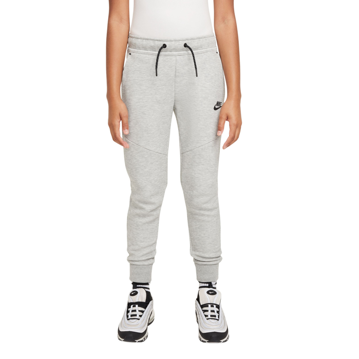 Nike Tech Fleece Sportswear Joggingbroek Kids Lichtgrijs Zwart