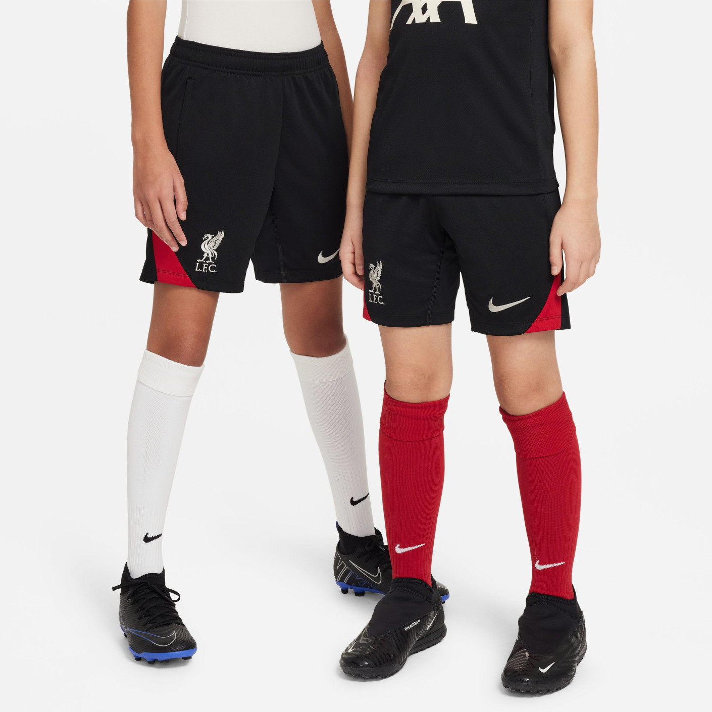 Nike Liverpool Strike Trainingsbroekje 2024-2025 Kids Zwart Rood Wit