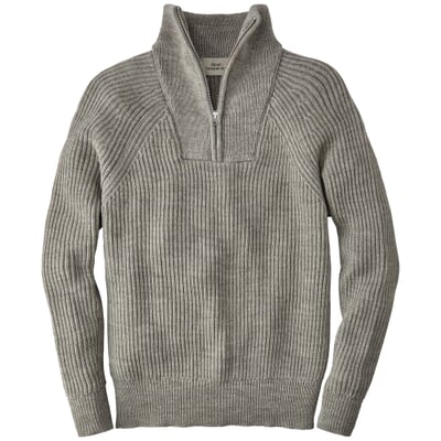 Herren-Stricktroyer, Graumelange