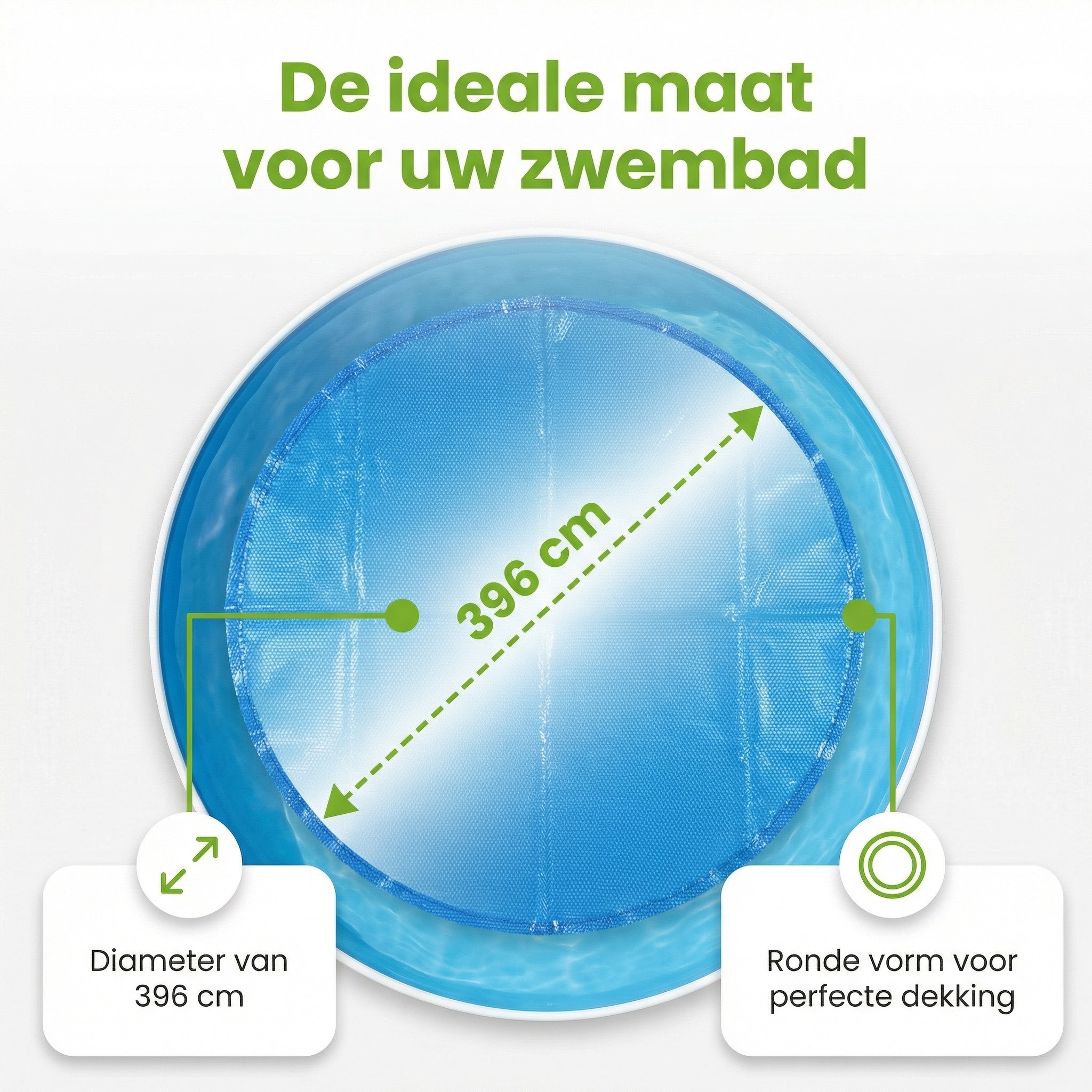 Comfortpool ø396 cm solarzeil - Blue