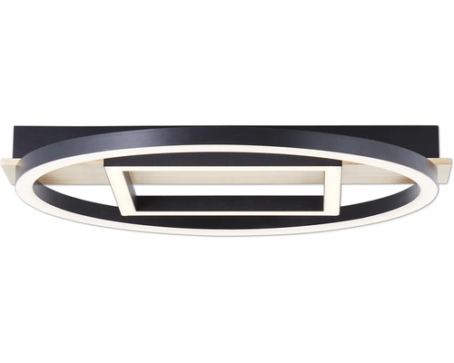 LED plafondlamp 24 W 2500 lm 3000 KB 39 cm Maureen zwart