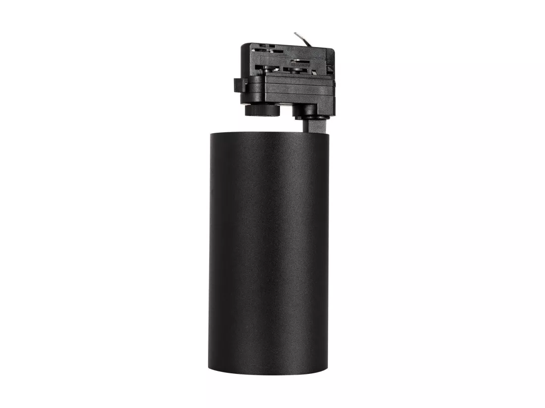 Spot LED sur Rail Triphasé 30W d'Angelo LIFUD Noir 5000K Blanc froid