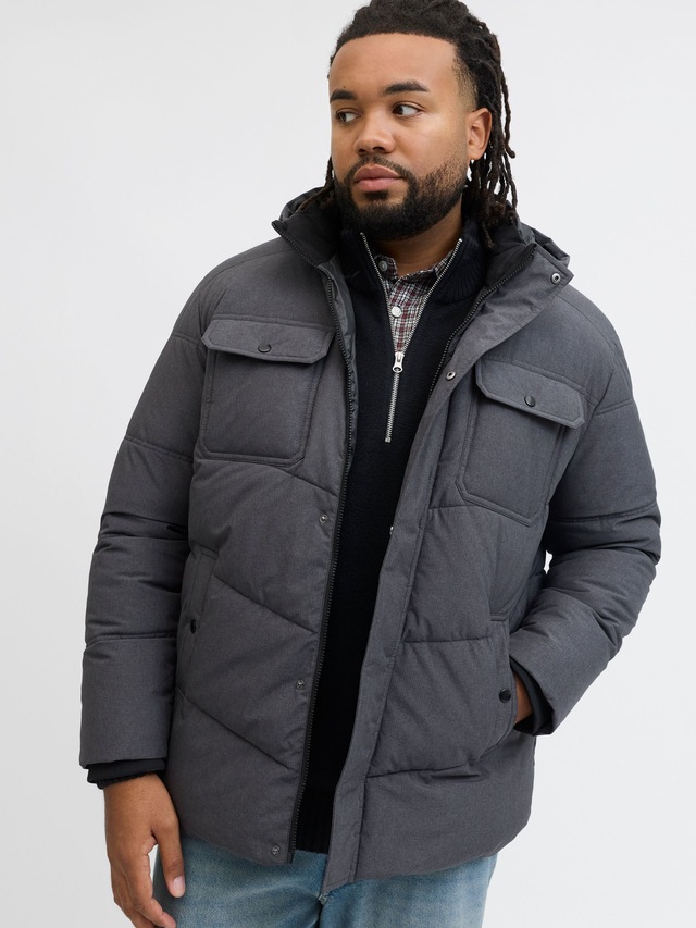 Jack & Jones PlusSize Steppjacke »JJMORGAN PUFFER JACKET PLS« mit Kapuze