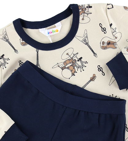 Joha Natt?j - Beige/Marinebl?