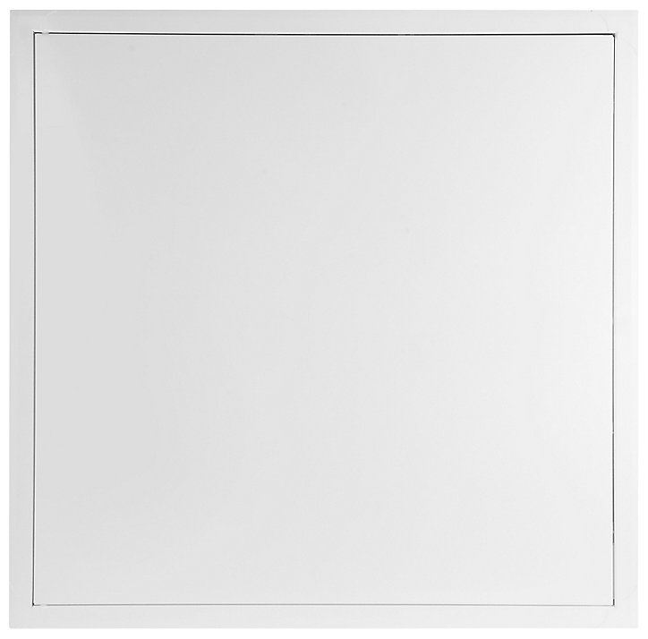 Trappe de visite acier laqué blanc Diall blanc 50 x 50 cm