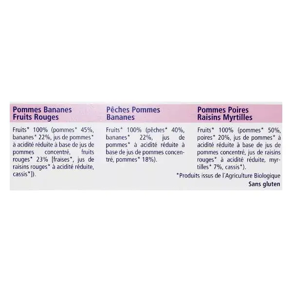 Hipp Sucos de Frutas Orgânicas, Pacote com 8 Unidades de 120ml + 3 Variedades