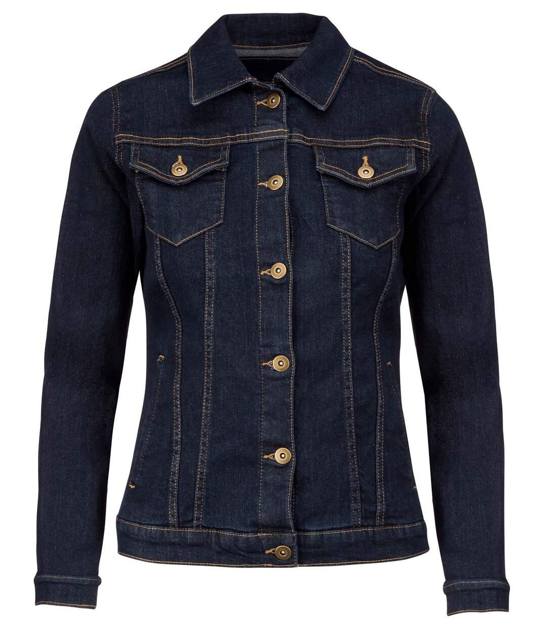 Veste - blouson jean - K6137 - bleu denim - femme