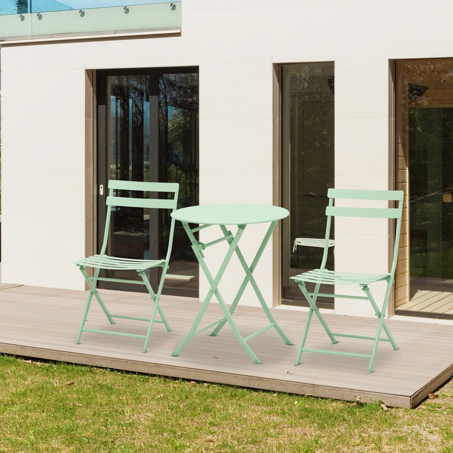 Outsunny Gartenmöbel-Set im kompaktem Design grün