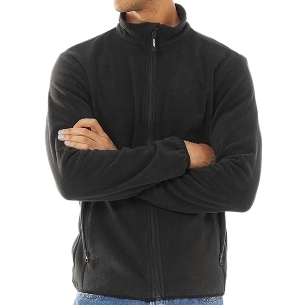 Jack & Jones Veste Polaire Noire Homme Jack & Jones Hype Fleece Collar