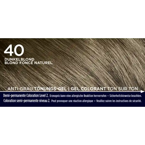 Anti-Grau-Tönungs-Gel 40 Dunkelblond