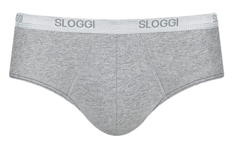 Sloggi Men Basic Midi Slip 2 Pack Grijs 8 1 stuk