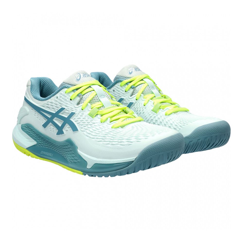 Asics GEL-RESOLUTION 9 - Chaussures de tennis Femme soothing sea/gris blue