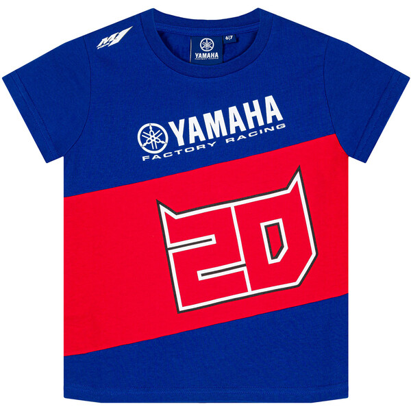 Fabio Quartararo - T-shirt enfant 20 Yamaha Bleu / Rouge