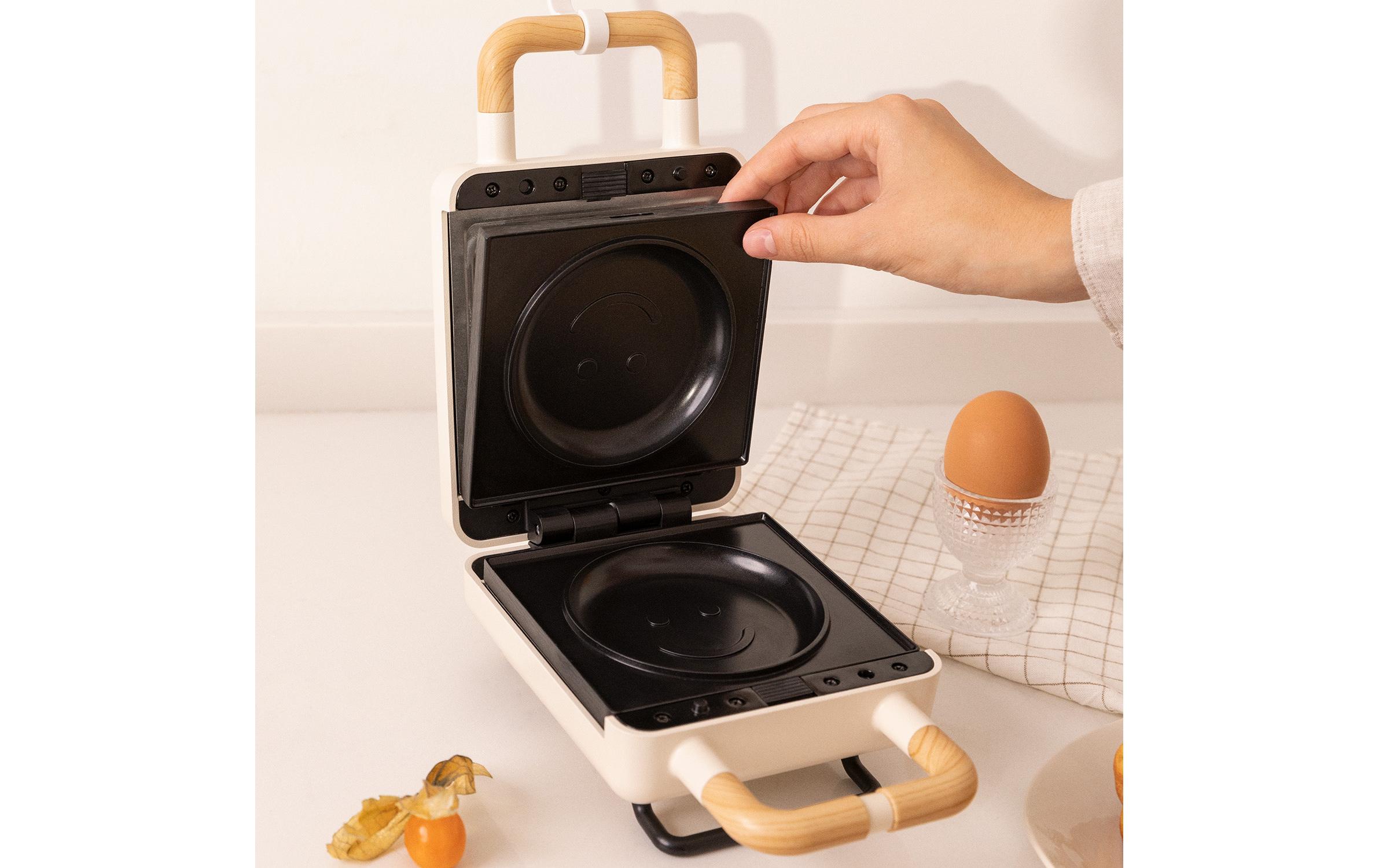 Platten Stone 2 in 1 SmileAustauschbare Platten für Waffeleisen 2 in 1 Compact