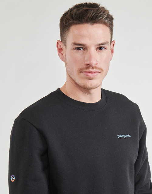 Patagonia - FITZ ROY ICON UPRISAL CREW SWEATSHIRT - Noir