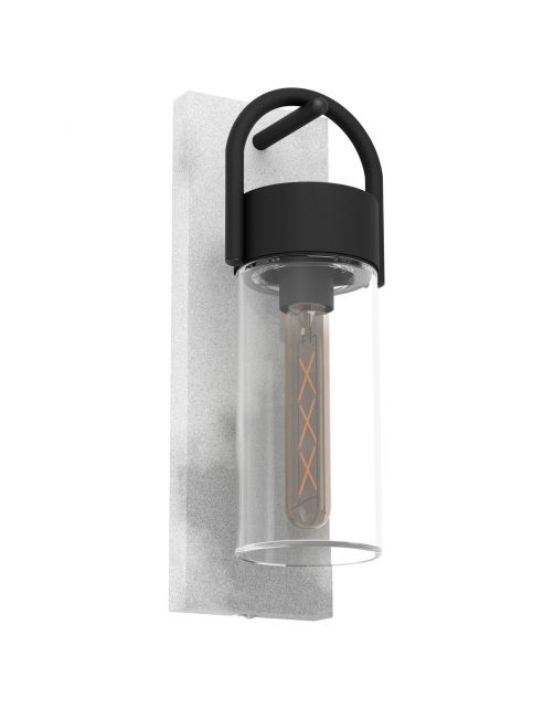 Eglo Wandlamp Carraro - Buitenverlichting - Zwart Grijs